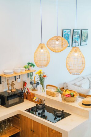 Microwave, stovetop - 2BR Villa Seminyak with Pool (Seminyak, Badung Regency)