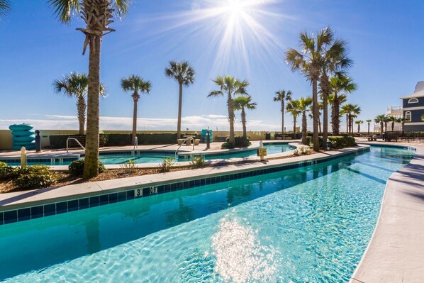Indoor pool, outdoor pool