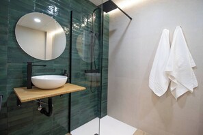 Shower, hair dryer