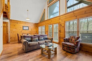 Télévision, cheminée, livres