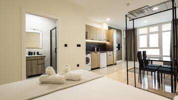 Strykejern/-brett, wi-fi (inkludert) og sengetøy