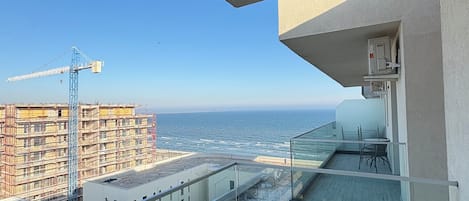 Studio Deluxe - viss havsutsikt | Utsikt mot havet/stranden