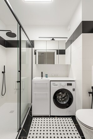 Bathroom - ShortStayPoland Jagiellońska B70 (Warsaw)