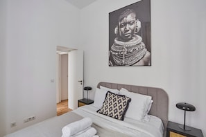 Apartment | Laptopgeeigneter Arbeitsplatz, Bügeleisen/Bügelbrett, Bettwäsche