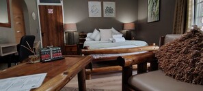 Room, 1 Bedroom, Smoking, Balcony | Living room | Books - Room-indulgent Escape, Jet Bath, Stunnin (Johannesburg)