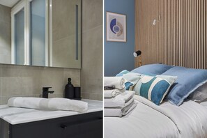 Apartment | Bathroom | Hair dryer, soap, shampoo