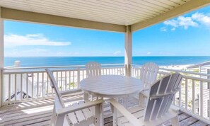 Outdoor dining - Beach Music - Community Pool, Beach Front, Pet Friendly! (St George Island)