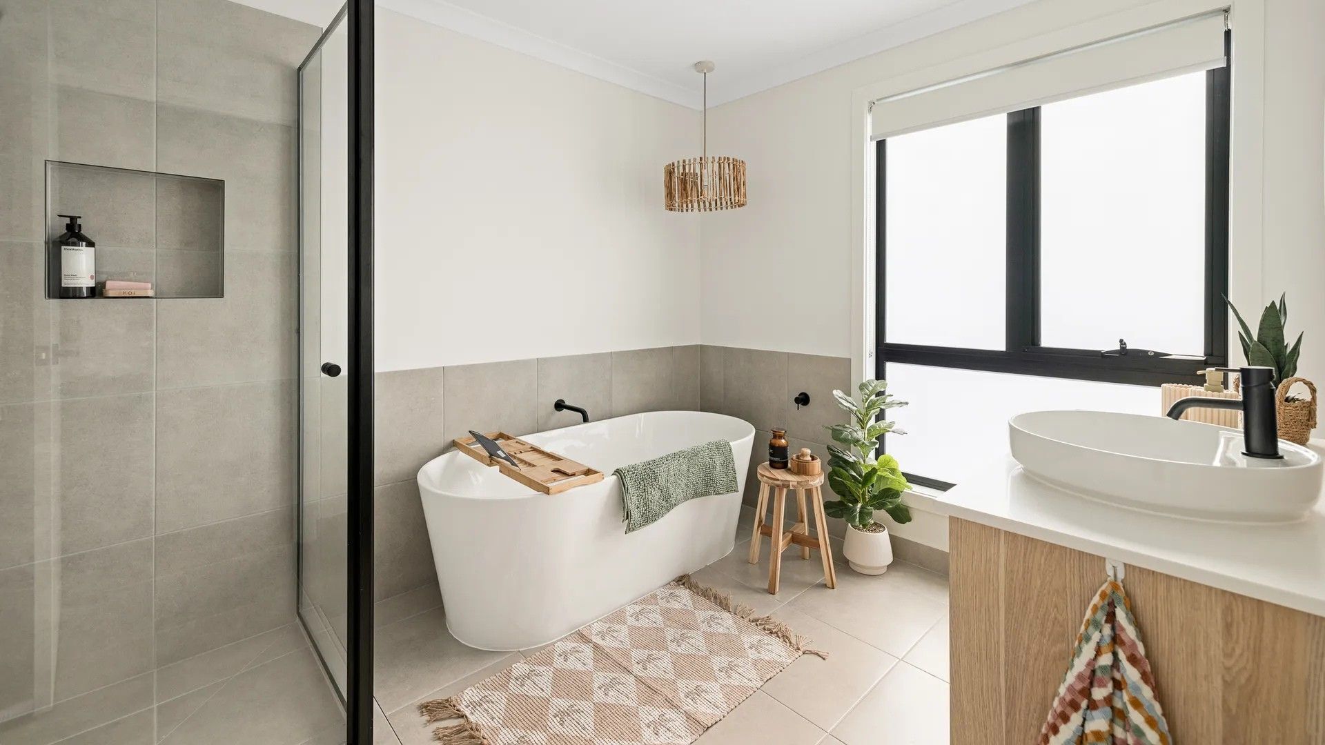 Shower, hair dryer