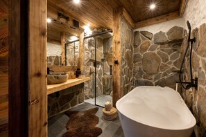 Chalet, 2 Schlafzimmer, Bergblick | Badezimmer