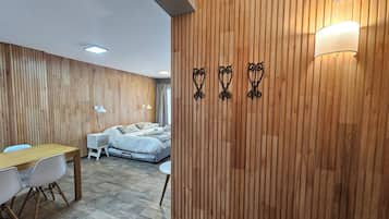 Family Studio, Lake View | Living area | TV