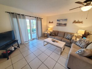 Condo, Multiple Beds, Patio, Pool View (Ocean Village Club O15) | Living area | 42-inch flat-screen TV with digital channels - Ocean Village Club O15 (St. Augustine)