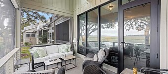 GORGEOUS MARSH Views - Upscale 3BR, Pool & Pier Access