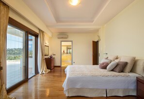 5 bedrooms, Frette Italian sheets, premium bedding, memory-foam beds - Luxury Villa Amaltheia Rhodes (Rhodes)