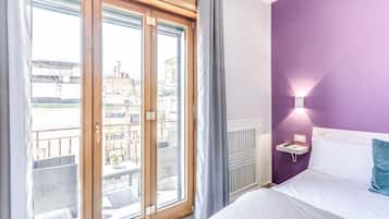 Quadruple Room, Balcony | In-room safe, desk, soundproofing, iron/ironing board