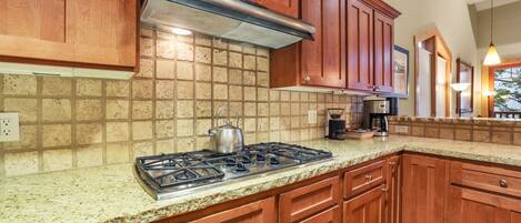 Fridge, dining tables
