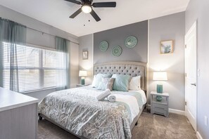 4 bedrooms, iron/ironing board, travel cot, free WiFi