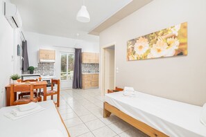 Superior Apartment, 1 Bedroom, Kitchenette, Resort View | Living area | TV - Mylos Apartments (Hersonissos)