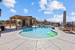 A heated pool