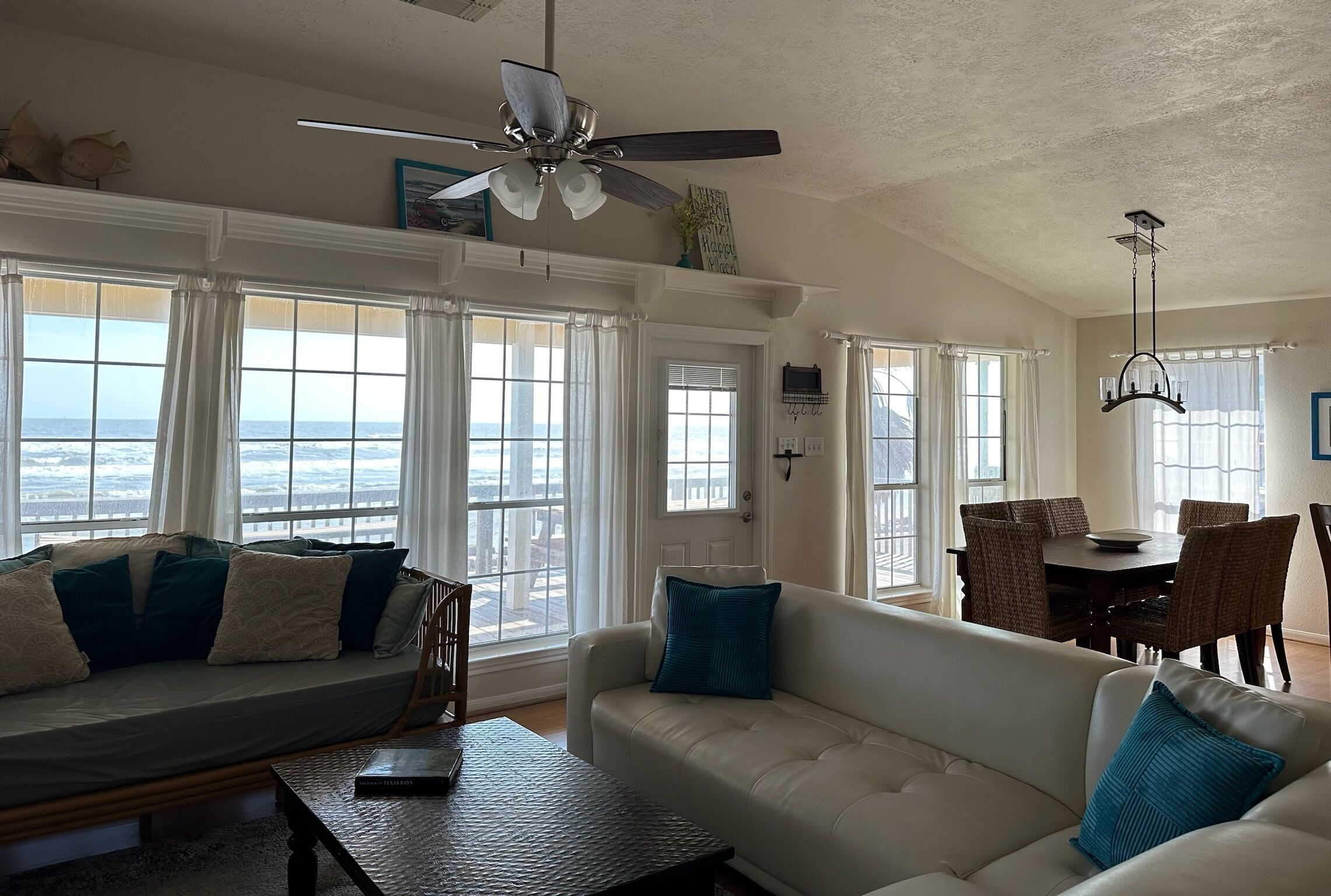 Spectacular beach view from everywhere in this room