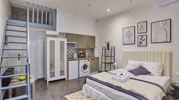 公寓 | 筆電工作空間、熨斗/熨衣板、床單