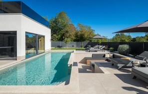 A heated pool