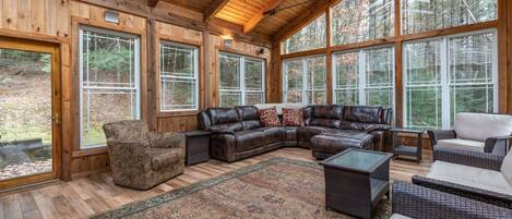 Télévision, cheminée, espaces bureaux