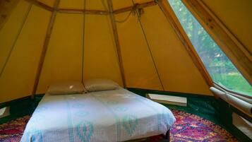 1 soveværelse, sengetøj