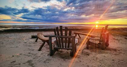 Sunset Beach House on Lake Michigan with 230 feet of private sandy beach!