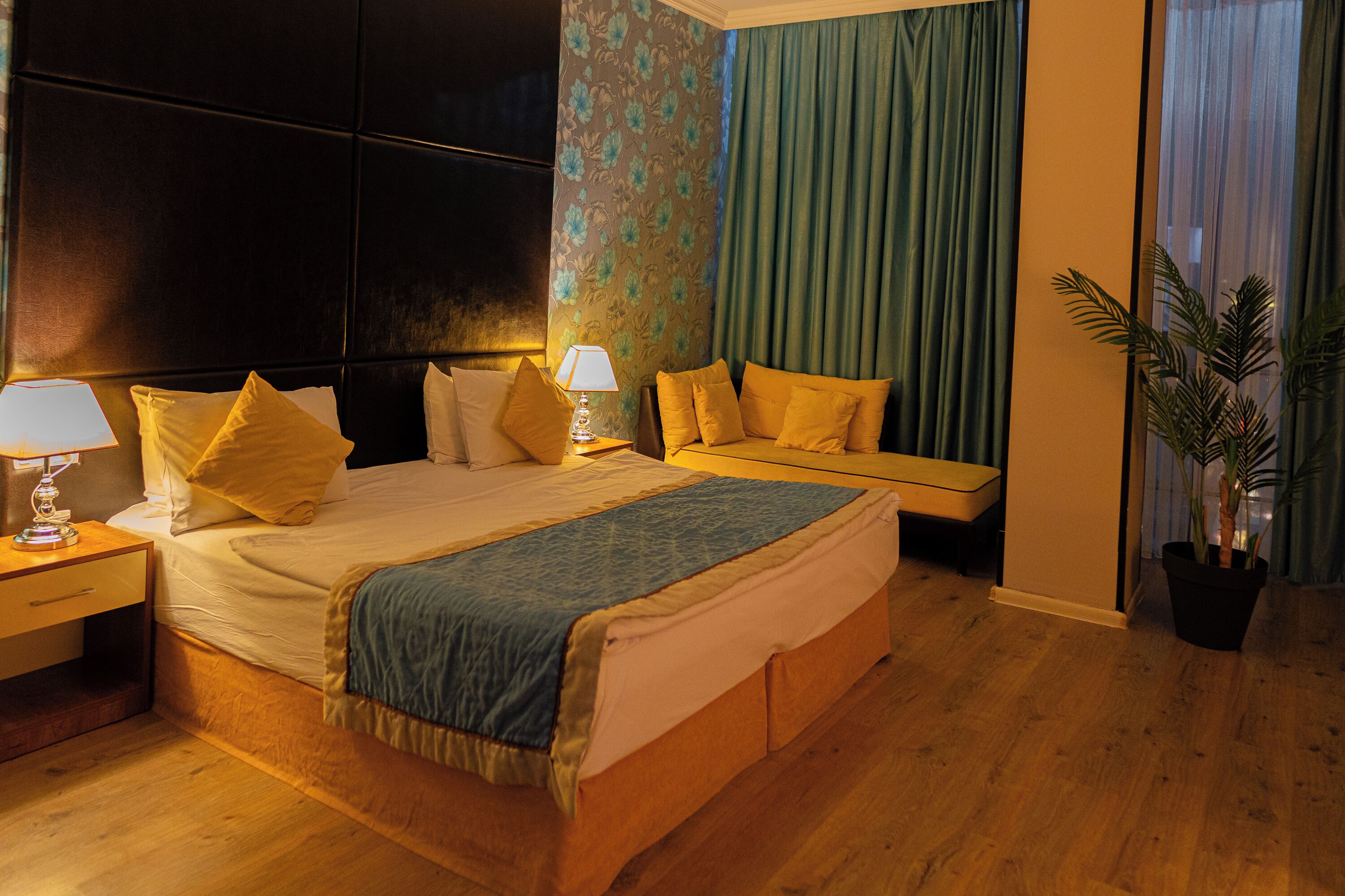 In-room safe, desk, laptop workspace, blackout drapes