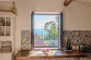 Ferienhaus, Bergblick | Eigene Küche