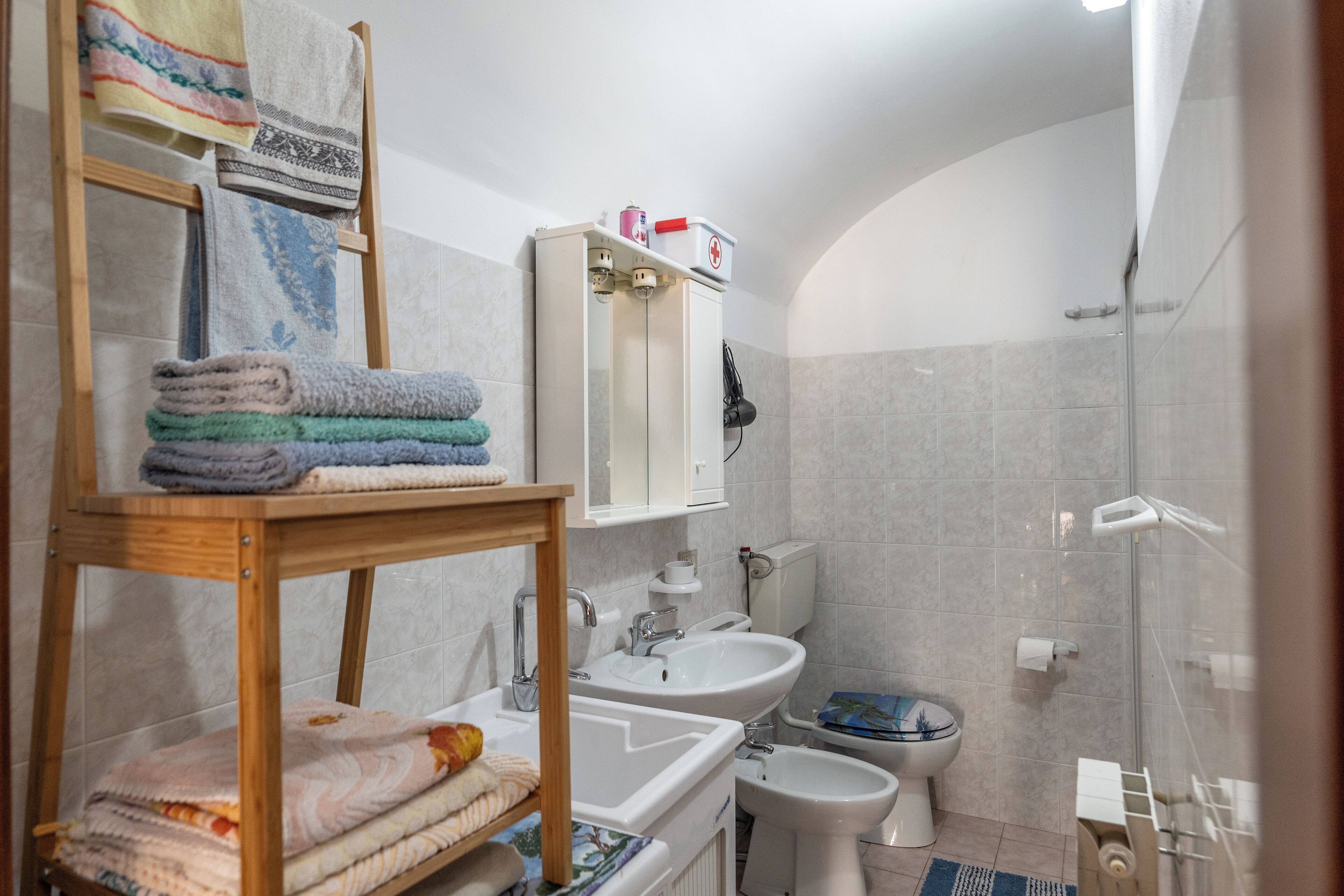 House | Bathroom | Shower, hair dryer, bidet, towels