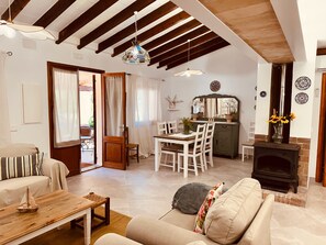 Fireplace, table tennis