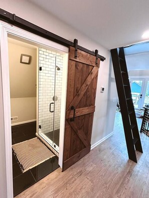 Interior - The Coop: NEW A-frame w/ Hot Tub + Fire Pit + Loft. Pet Friendly! (Flat Rock)