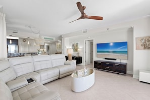 TV - Seachase 1105W | Beachfront | Splash Pad, Pools, Saunas, Hot Tub | My Beach Getaways (Orange Beach)