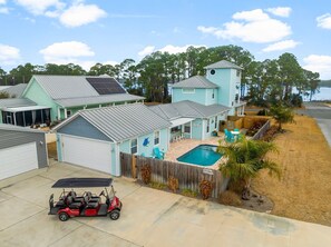A heated pool