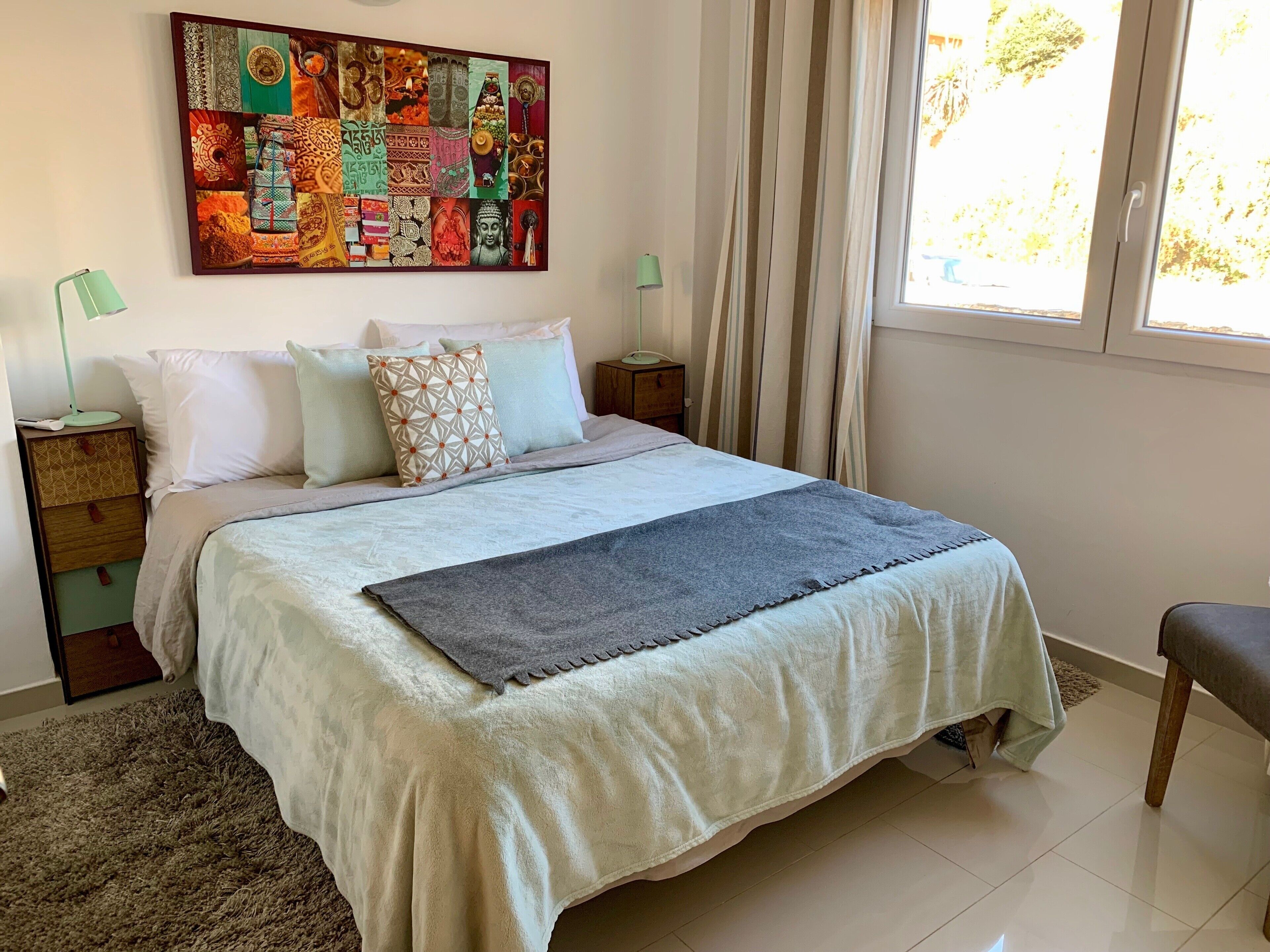 3 habitaciones, tabla de planchar con plancha y wifi gratis 