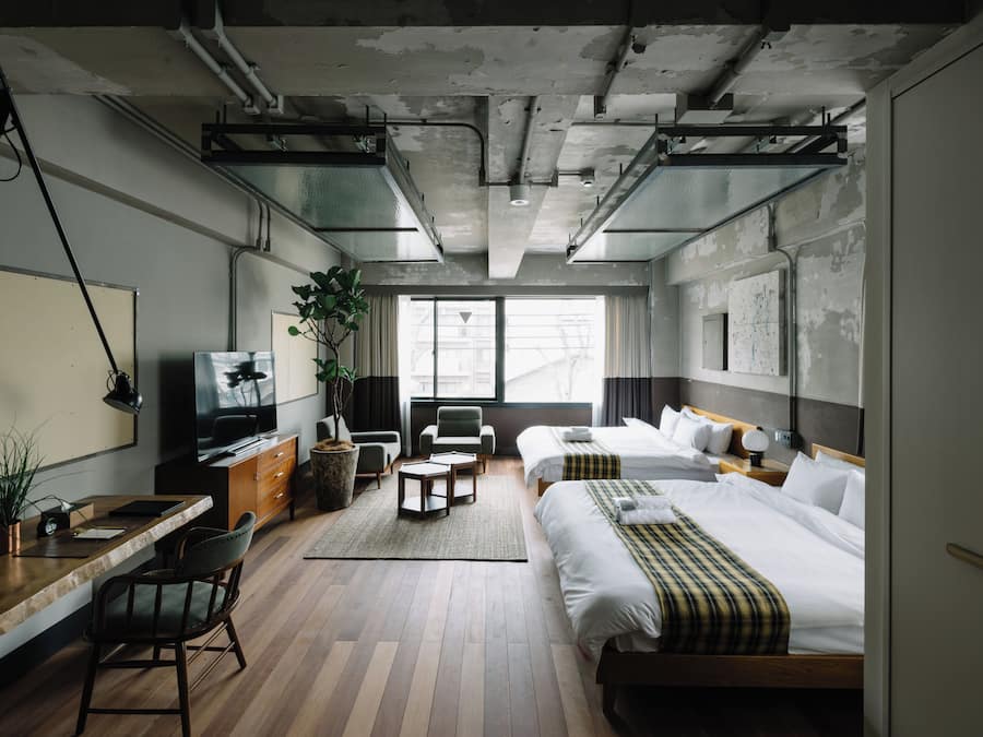 Studio | Individually decorated, individually furnished, desk, laptop workspace