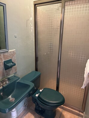 Comfort Room | Bathroom | Shower, towels, soap, shampoo - La Roca Hotel (Ezequiel Montes)