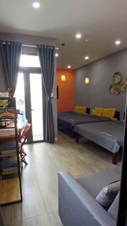 Family Triple Room, Balcony, City View | Blackout drapes, iron/ironing board, free WiFi
