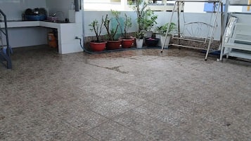 Standard Quadruple Room, Balcony, City View | Terrace/patio