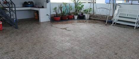 Standard Quadruple Room, Balcony, City View | Terrace/patio