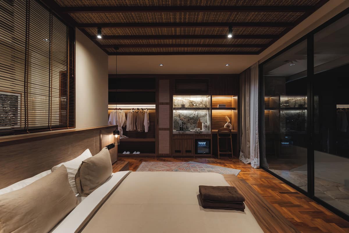 2 habitaciones, decoración personalizada y muebles diferentes