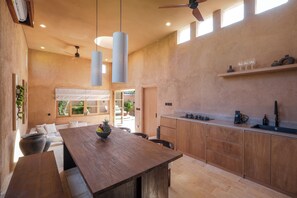 Deluxe Villa, Pool View | Private kitchen | Coffee/tea maker, toaster, blender, cleaning supplies - Villa Miyah at Bocoa Villas (Canggu)