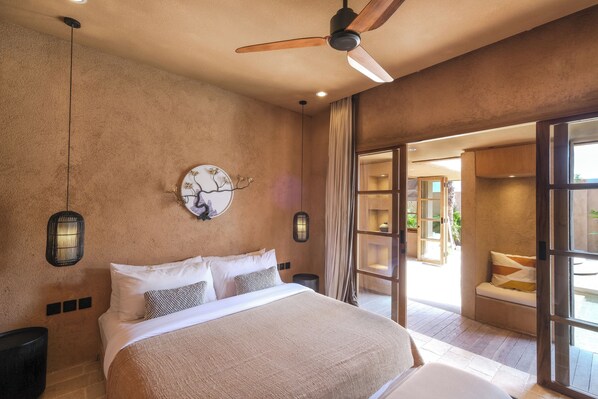 Villa Deluxe, vista a la alberca | 2 habitaciones y sábanas de algodón egipcio 