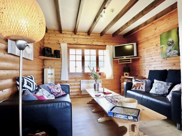 TV, DVD player, table football, stereo