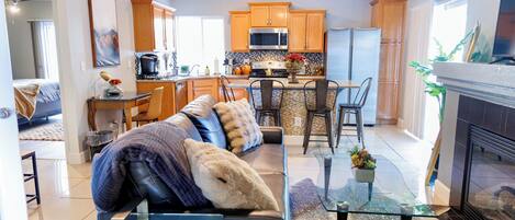 TV connectée, cheminée