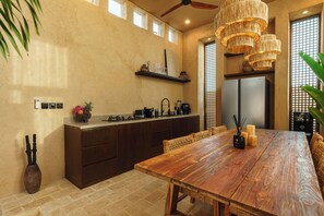 Luxury Villa, Patio, Pool View | Dining room