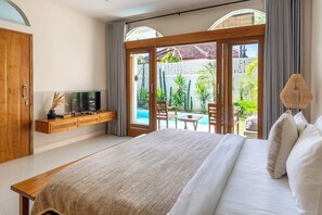 Villa, Balcony, Pool View | 1 bedroom, iron/ironing board - Wayang Villa by Betterplace (Kerobokan)