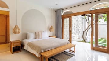 Villa, Balcony, Pool View | 1 bedroom, iron/ironing board