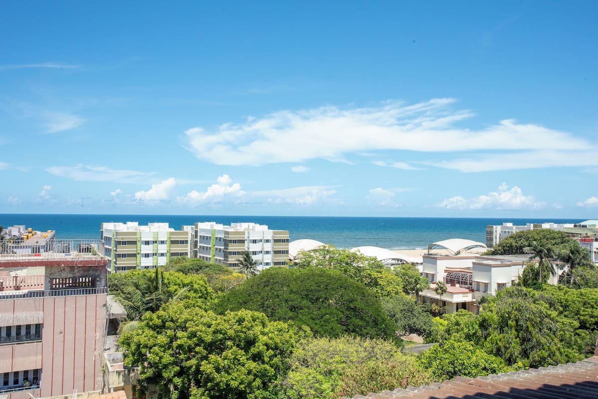 Quarto luxo, vista para o mar